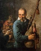 David Teniers the Younger The Musette Player France oil painting artist